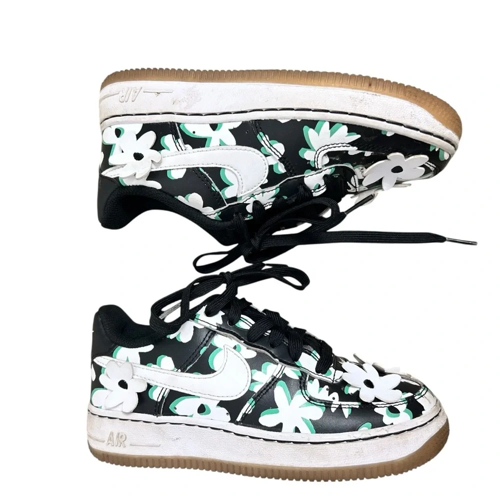 🌼 Nike Air Force 1 LV8 Floral Black White Green Gum 🌼